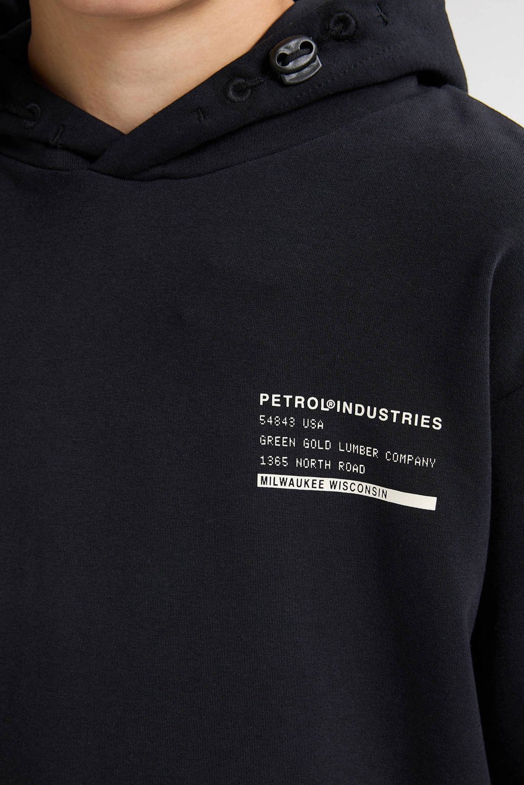 Petrol Industries hoodie zwart