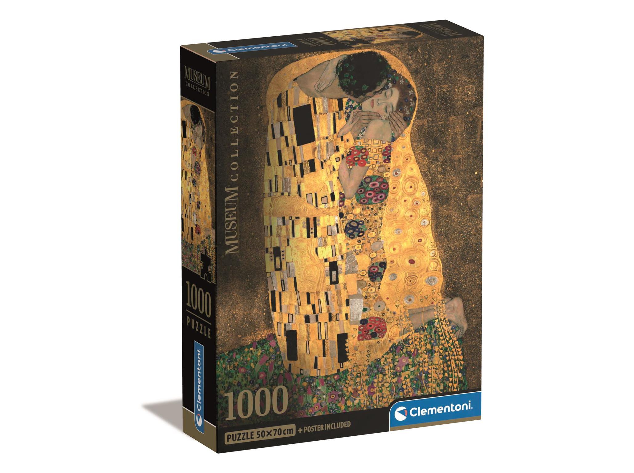 PUZZLE MUSEUM CLEMENTONI KLIMT O BEIJO 1000 PEÇAS