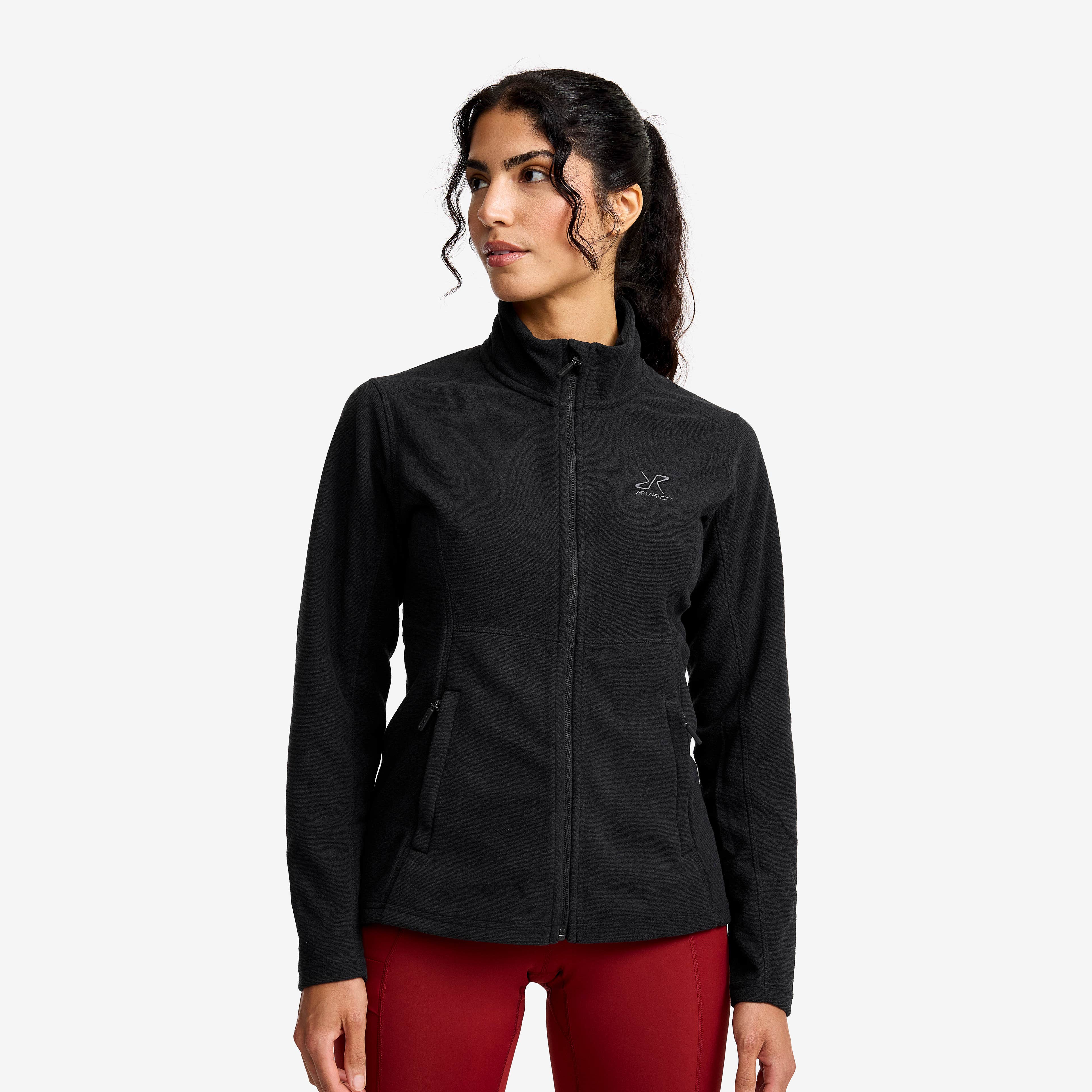Essential Full-zip Fleece Dame Black