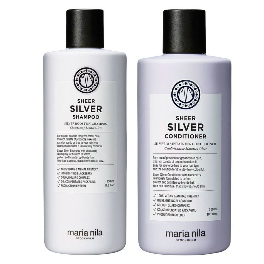 Maria Nila Sheer Silver Shampoo 350ml + Conditioner 300ml