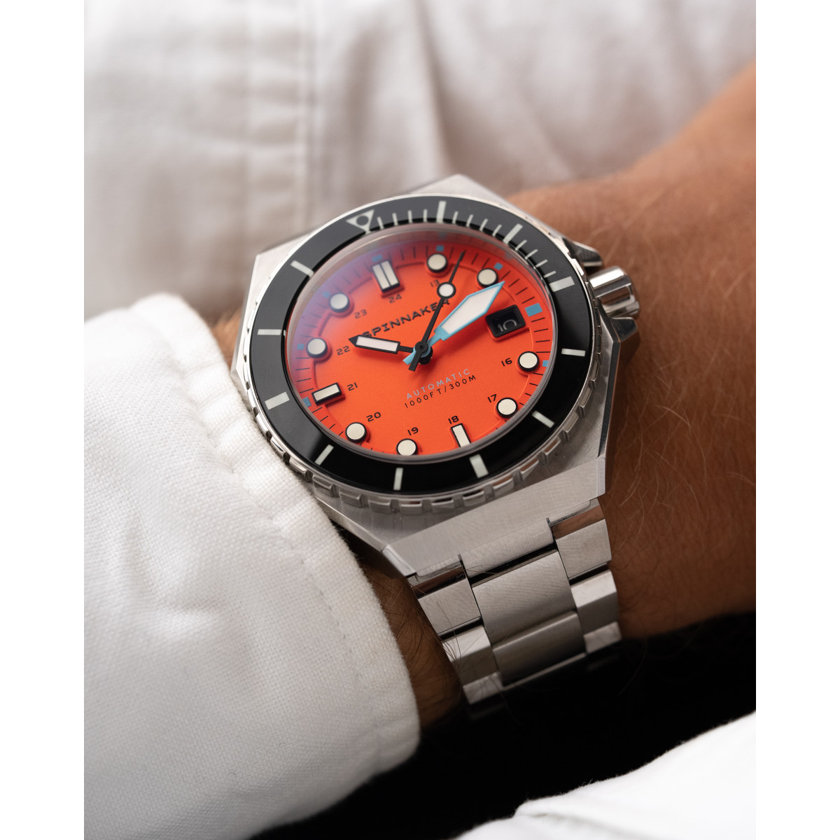 Montre SPINNAKER Dumas homme automatique bracelet acier argent