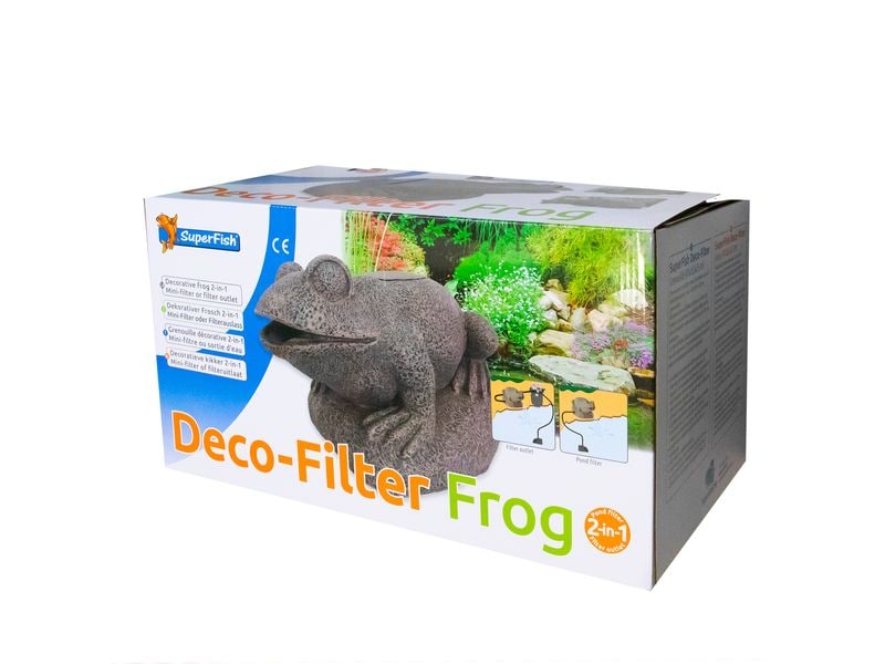 SuperFish Deko-Filter Frosch Dekorative Filter-Figur