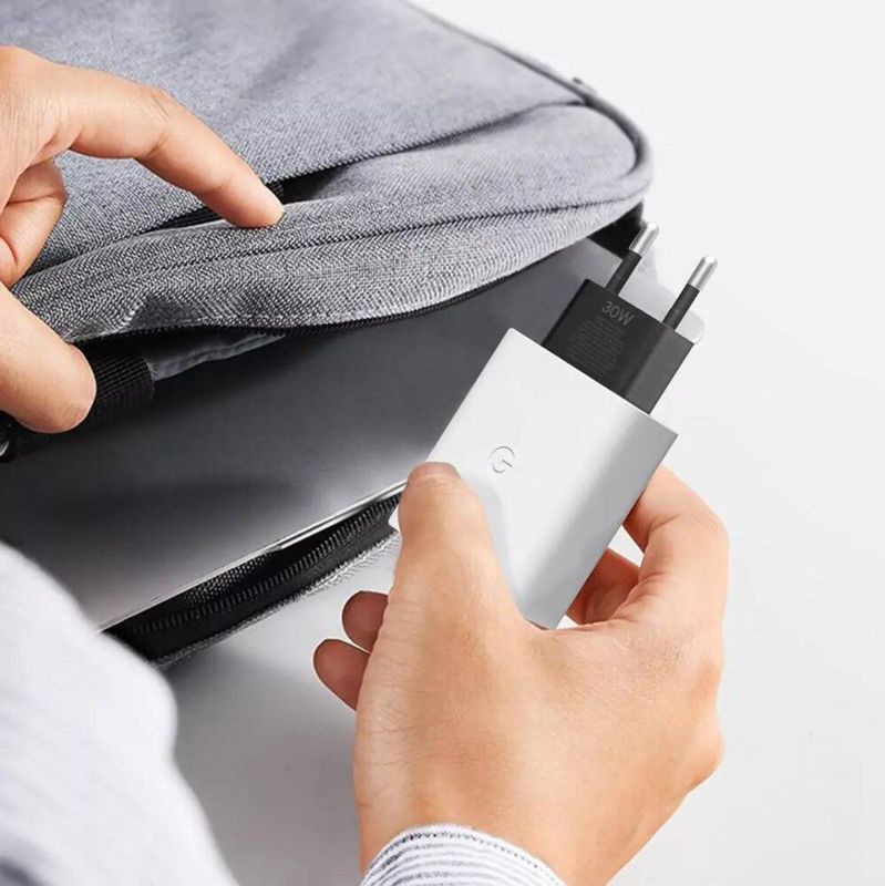 Google - Originele Power Adapter - Oplader - Wit - USB-C Aansluiting - 30W