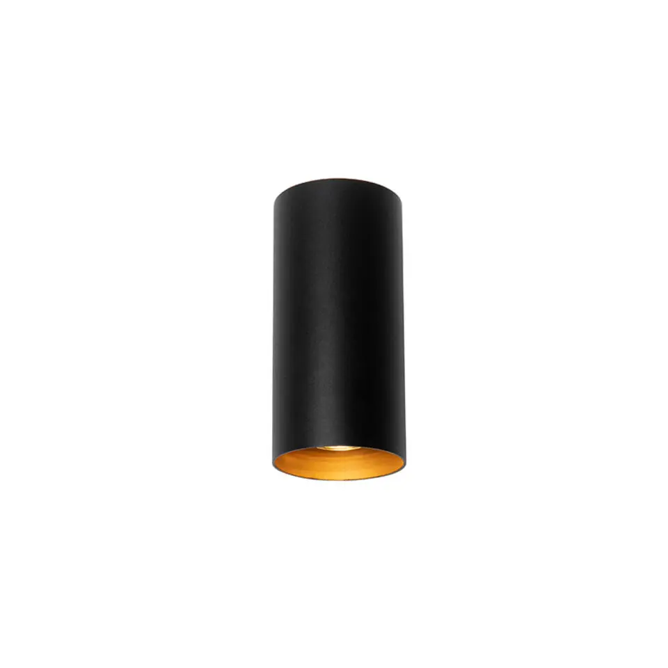 Qazqa wandlampen sab zwart gu10
