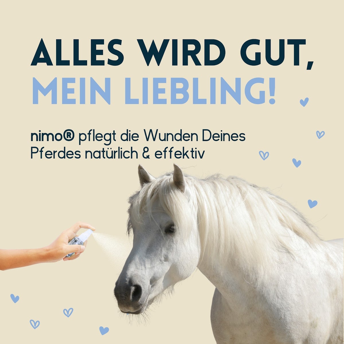 nimo® Paardenwondspray • met Aloë Vera en Panthenol voor wondverzorging en genezing