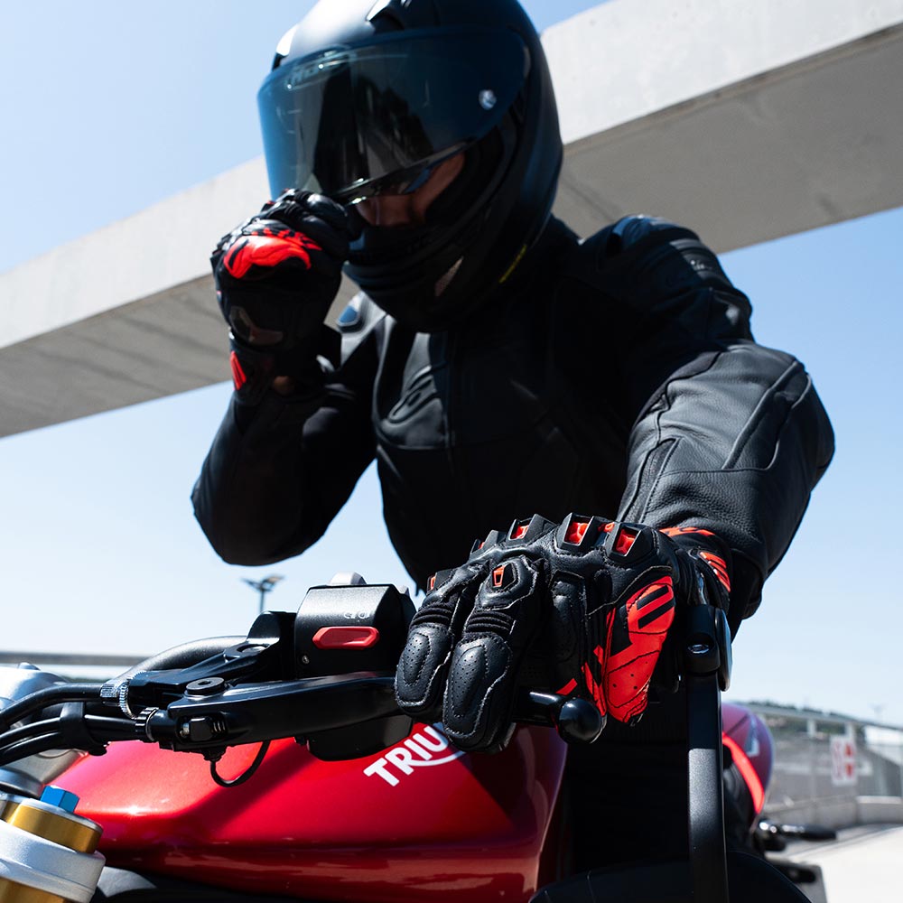 Five - Gants SF1 Evo Noir / Rouge fluo