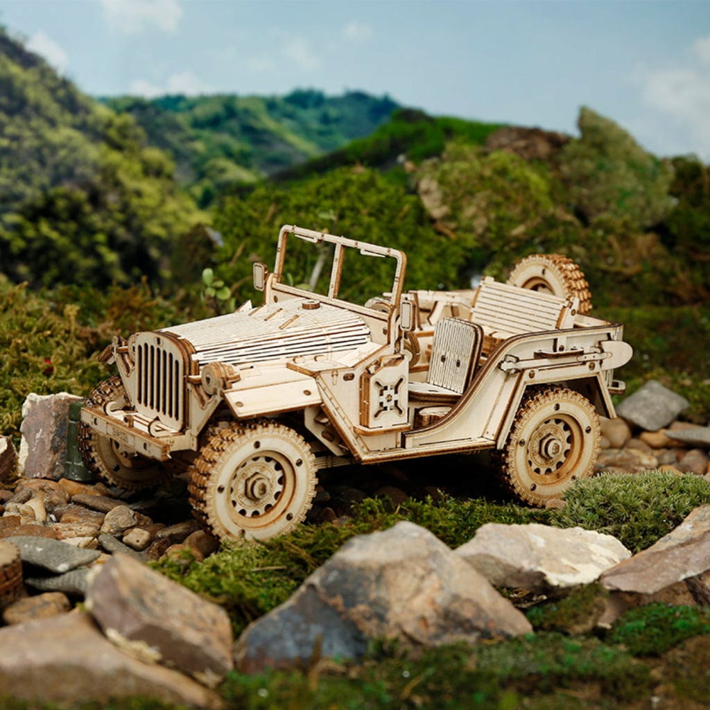 ROKR  Army Field Car    3D Holzpuzzle: Gebaut für jedes Terrain