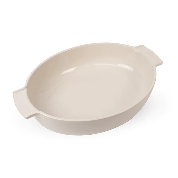 Plat à four ovale Appolia 40 cm écru Peugeot