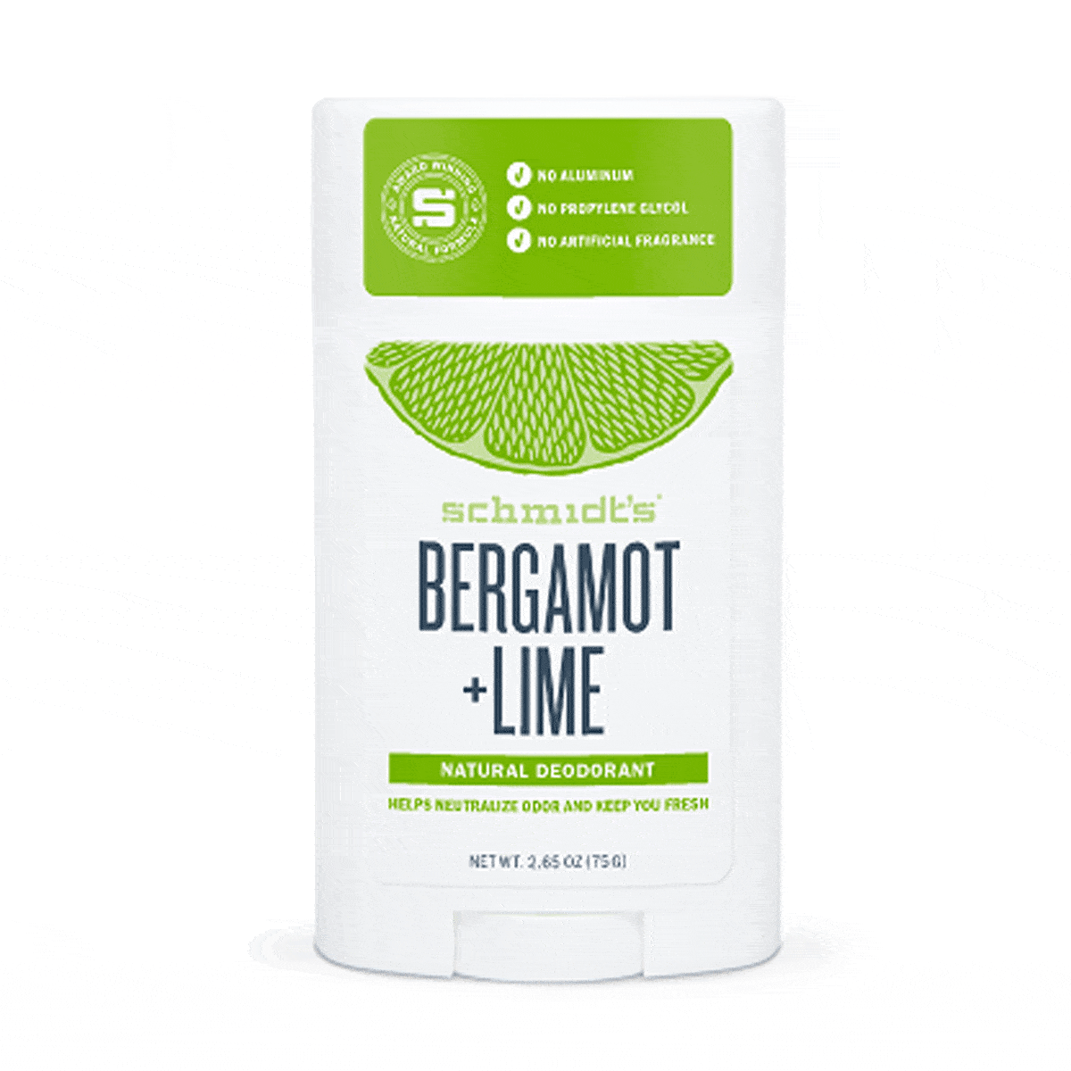 Schmidt's Deodorant Stick Bergamot Lime - 75 g