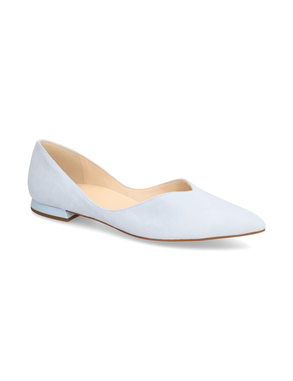 Veloursleder Ballerina