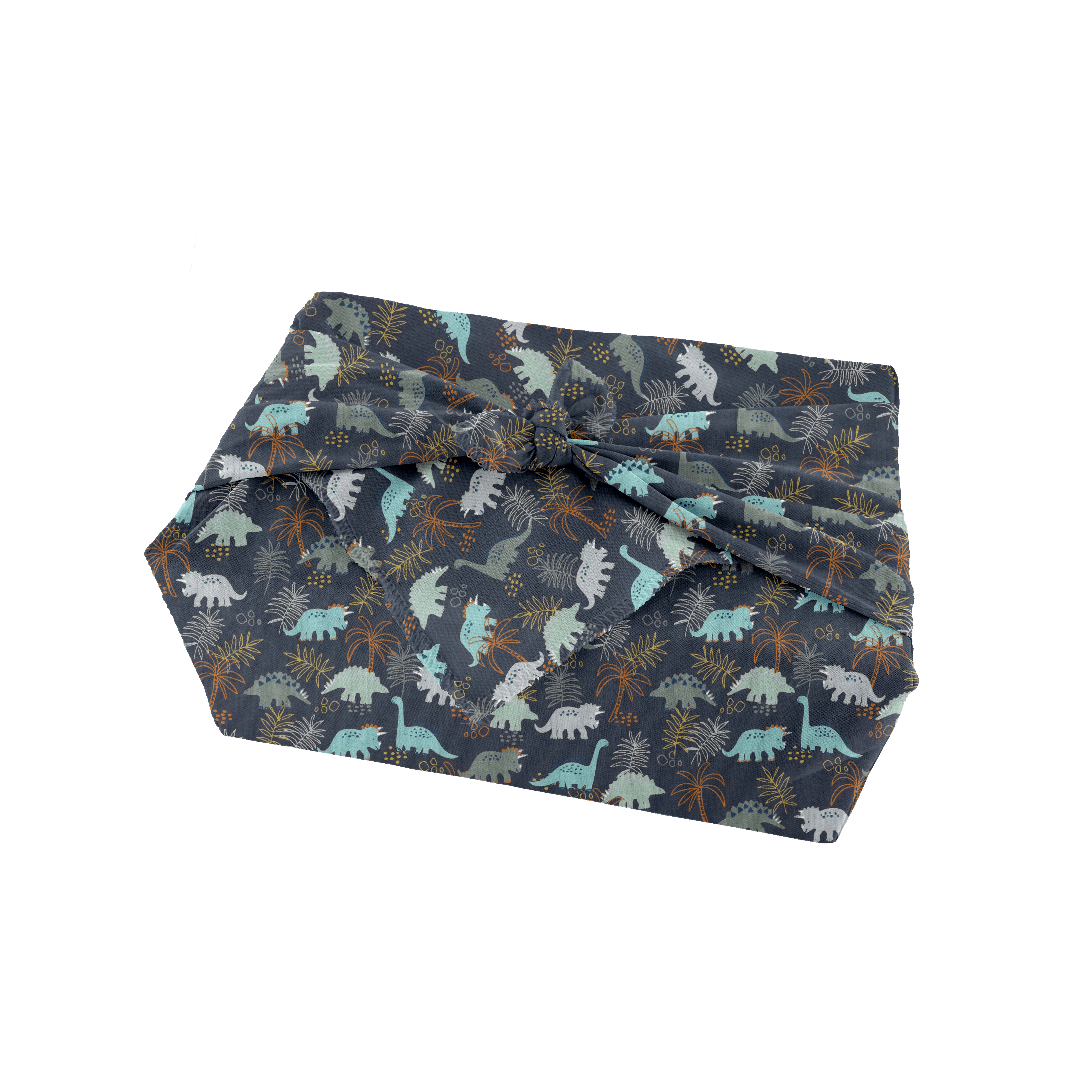 Furoshiki Moyen 48 X 48 Cm Jurassic Dino Marine