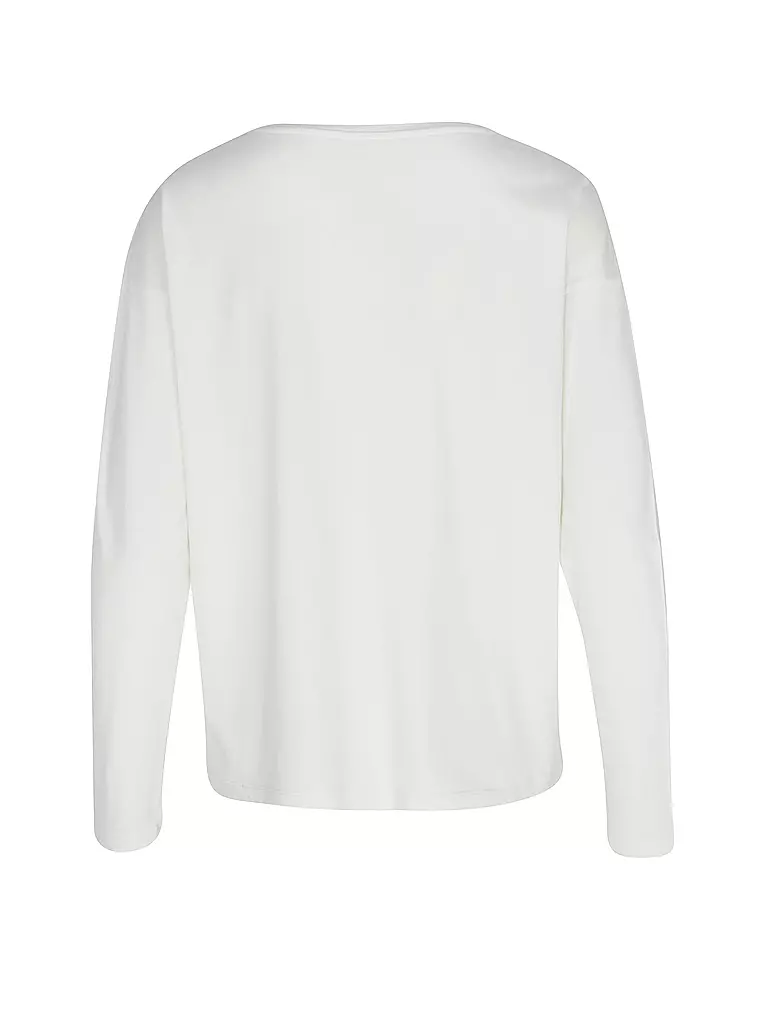 JUVIA Loungewear Langarmshirt LUISA creme