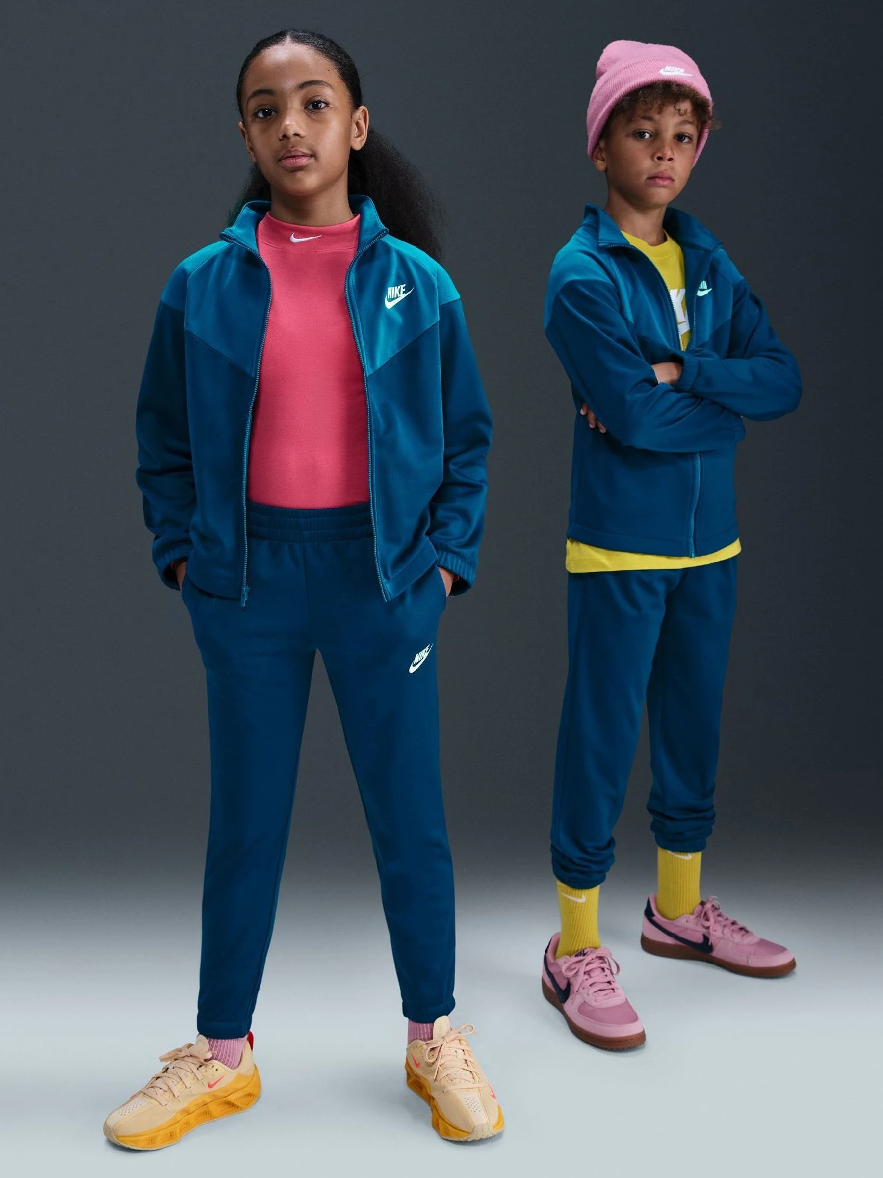Blauwe Force - Nike Dri-Fit Poly Zip Through Tracksuit