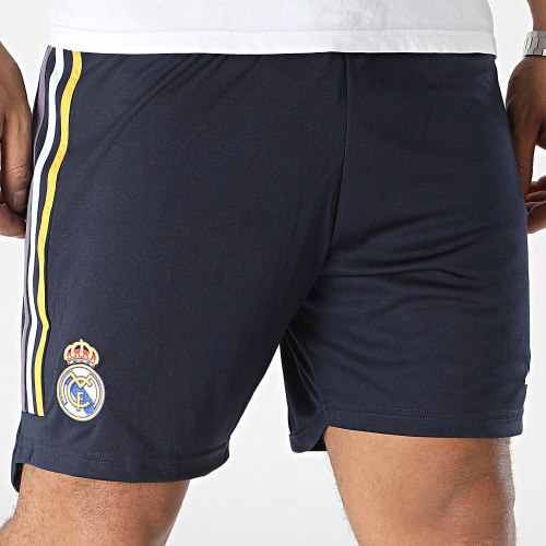 Short Jogging A Bandes Real Madrid HR3800 Bleu Marine