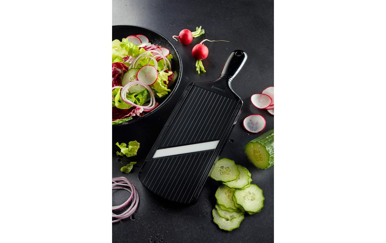 Mandoline verstellbar SchwarzVerstellbarer Gourmethobel mit Keramikklinge