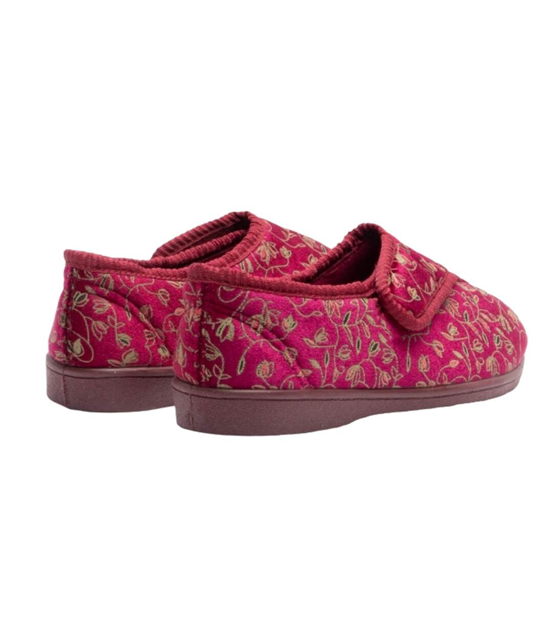 Zedzzz Janice - Chaussons à scratch - Femme (Vin) - UTDF533