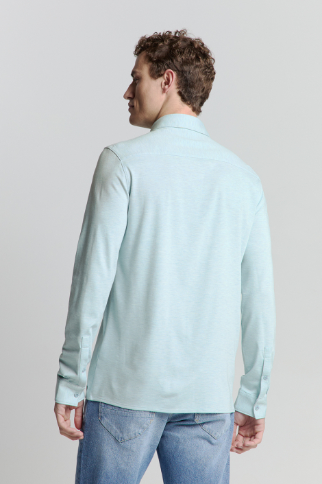 NO-EXCESS blauwe heren overhemd