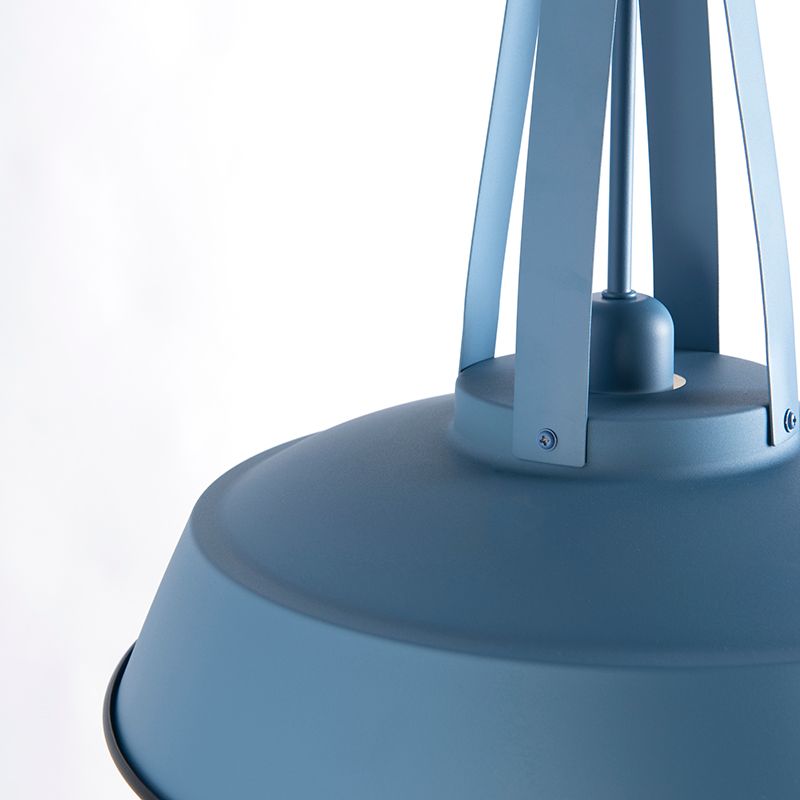 Vintage hanglamp blauw rond 43cm - Living