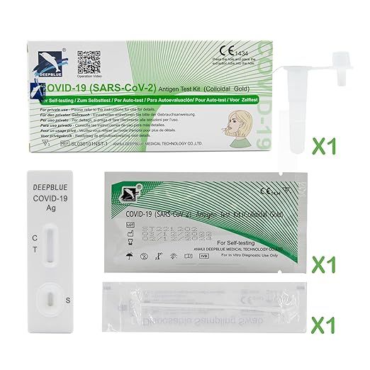 Deepblue Covid-19 Corona Antigen Schnelltest | GRATIS parahealth Tests
