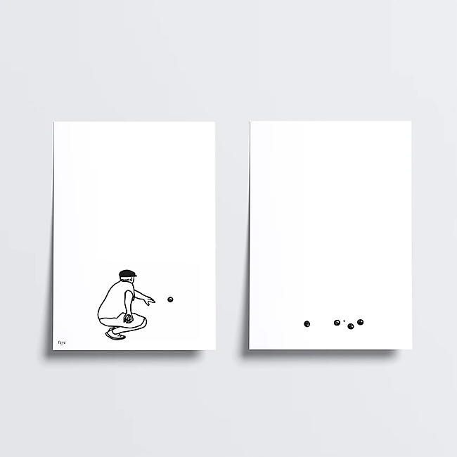 DUO D'AFFICHES PETANQUE HOMME