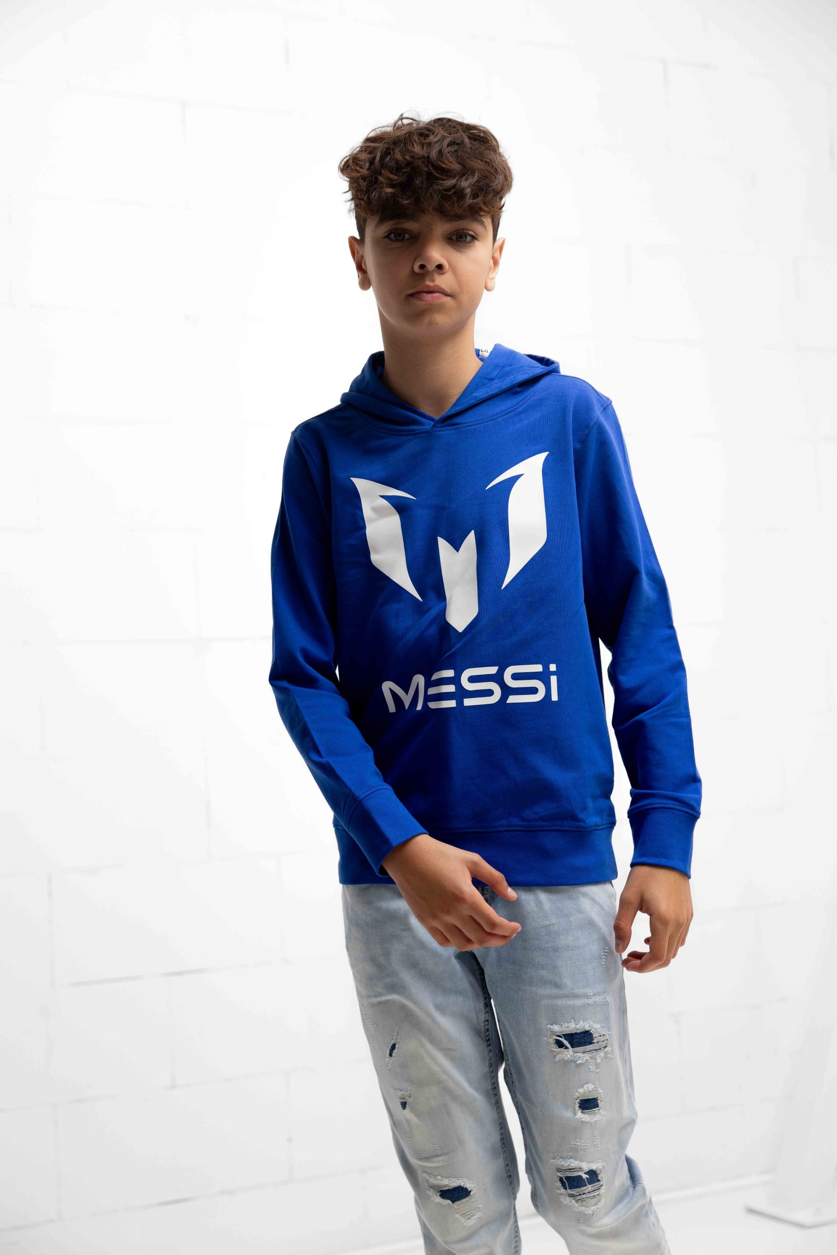 Vingino x Messi Logo Hoodie Kids Donkerblauw