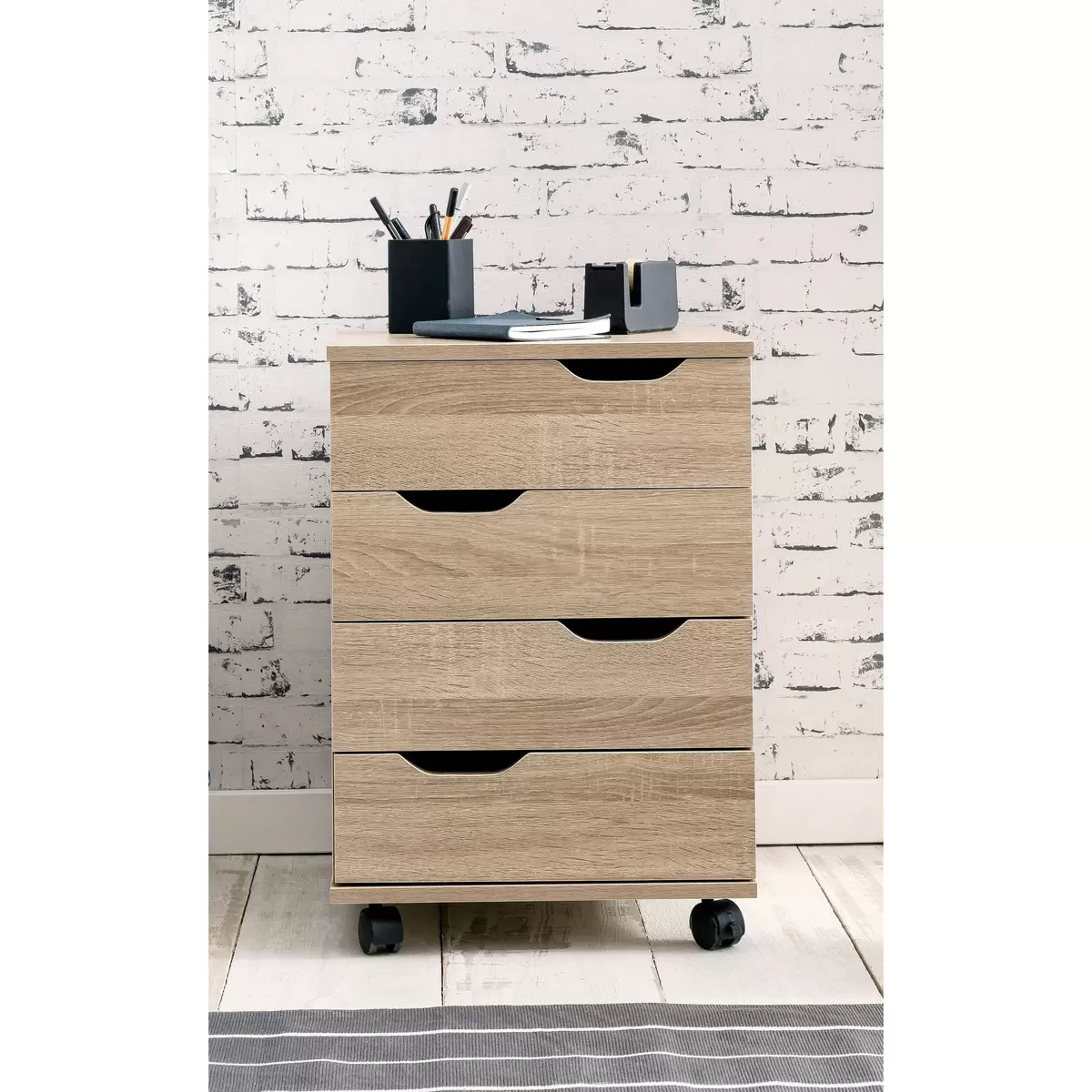 Rollcontainer Teo Sonoma Eiche