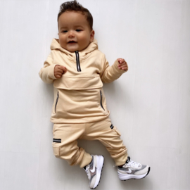 Pocket & Zipped set - beige