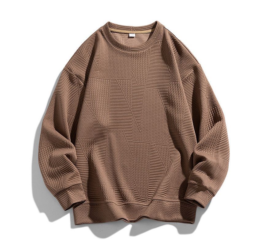 Stone Leo - Oversized sweatshirt met ronde hals en patroon