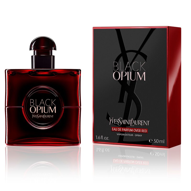 BLACK OPIUM EAU DE PARFUM OVER RED  CAFÉ FLORAL - CERISE ROUGE