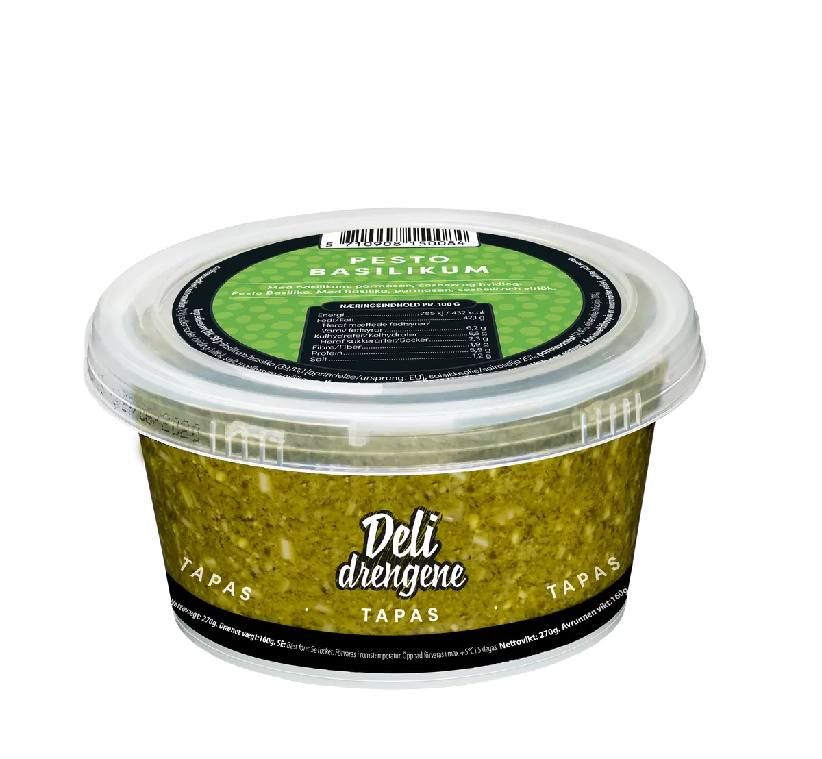 Deli Drengene Pesto basilikum - 180 g