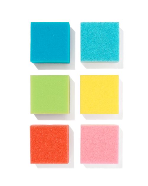 6 éponges à récurer 8x8x3