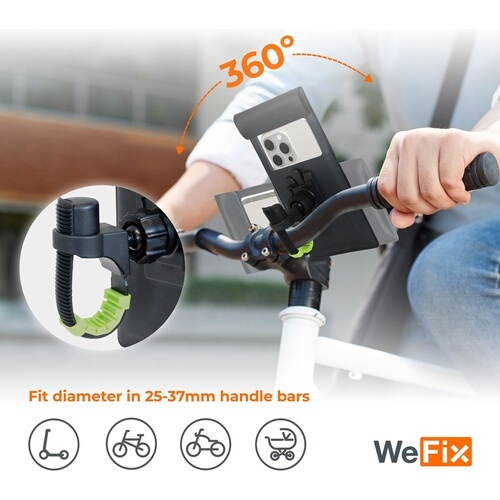 Support pour téléphone mobile Wefix SUPP VELO ETANCHE