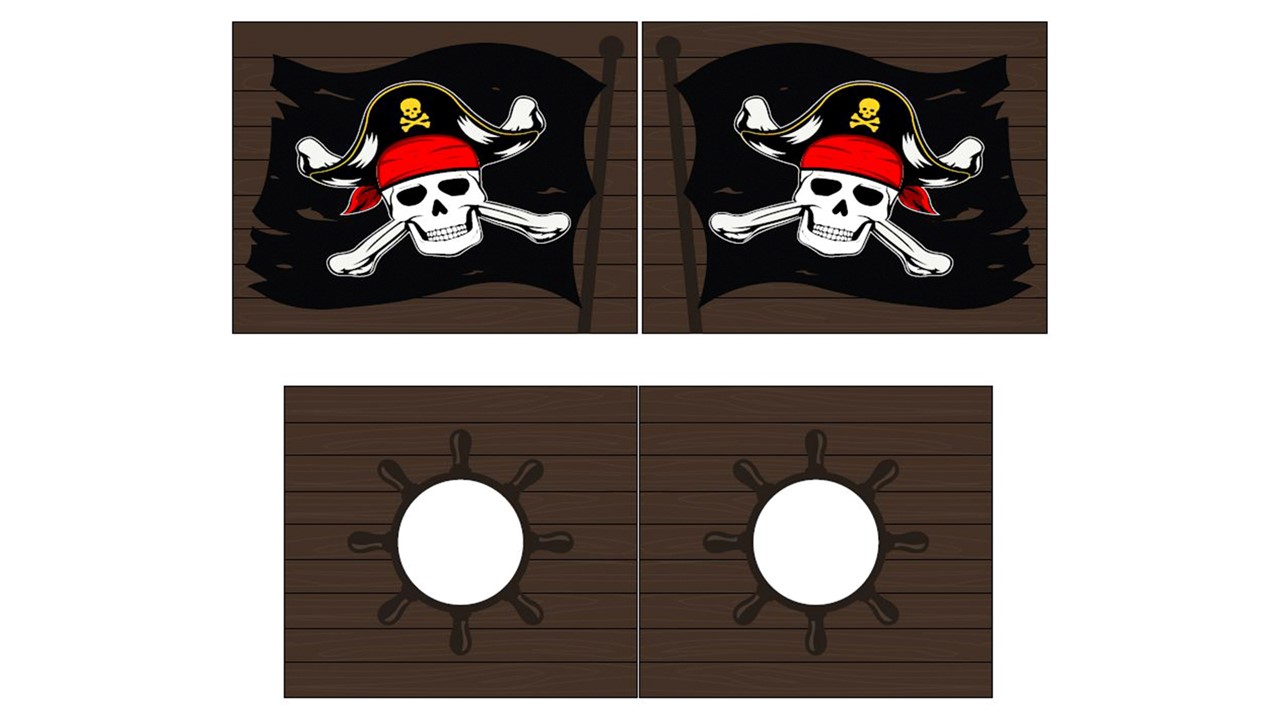 Gordijnen Caribian pirates Pino/Scott bruin