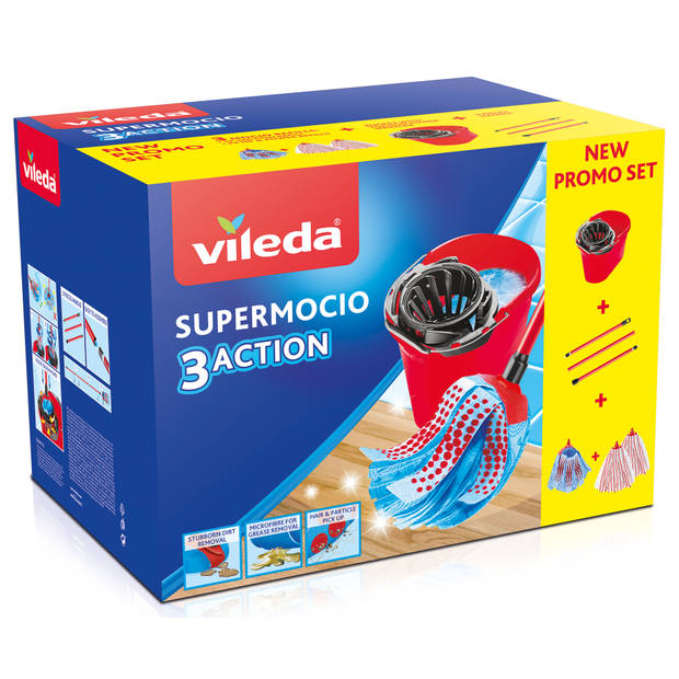 Vileda SuperMocio 3action schoonmaakset - 5-delig