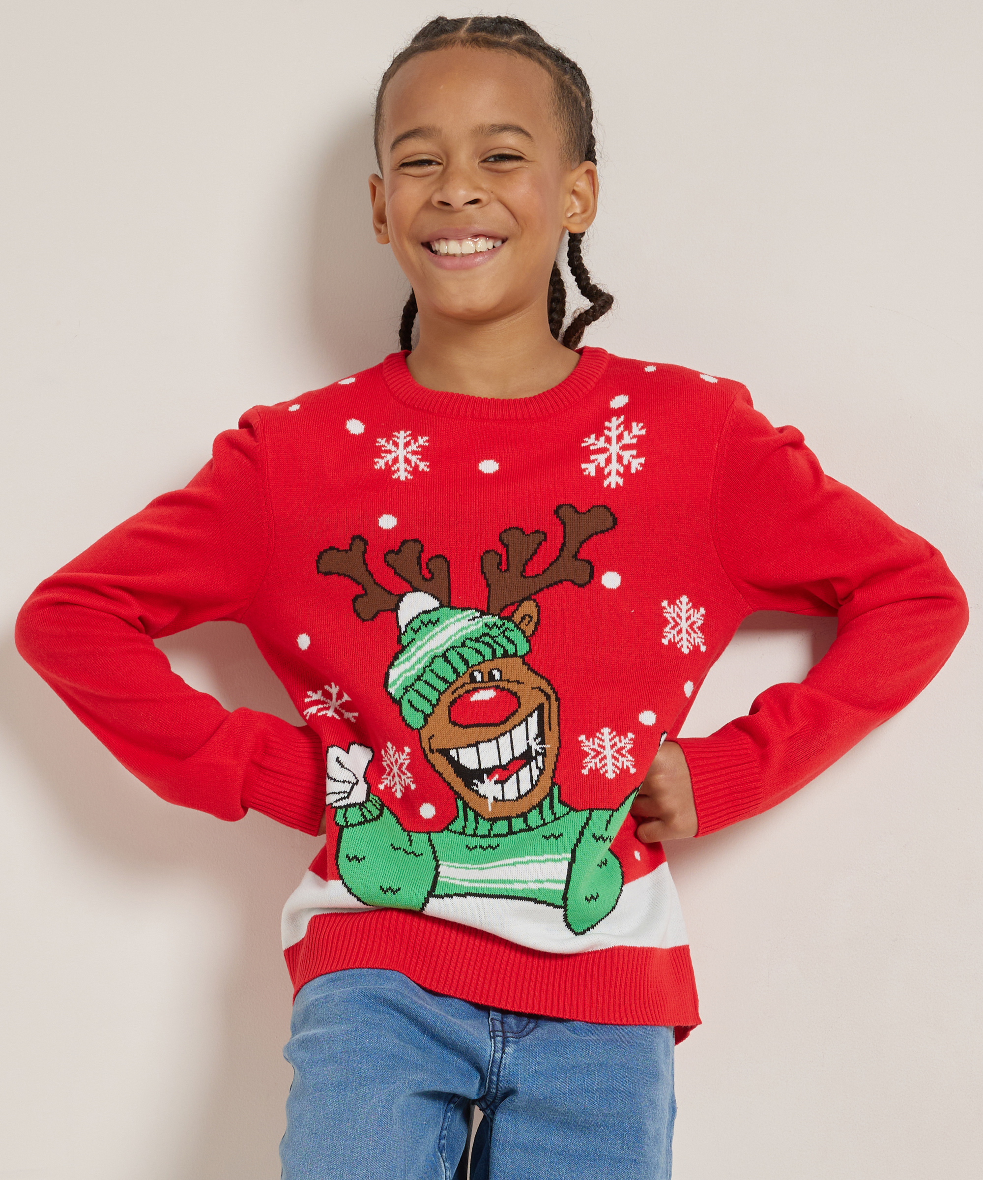 trui met kerstprint
