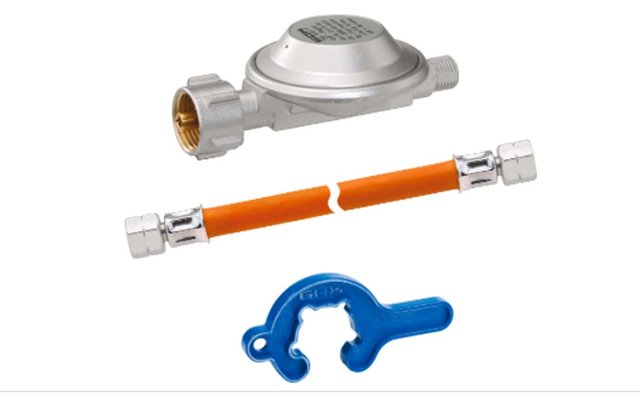 GOK Einflaschenanlage für Kleinflaschen Regl.-Schl.-Set EN61 1,5kg/h 50mbar 6,3 x 3,5-800 mm