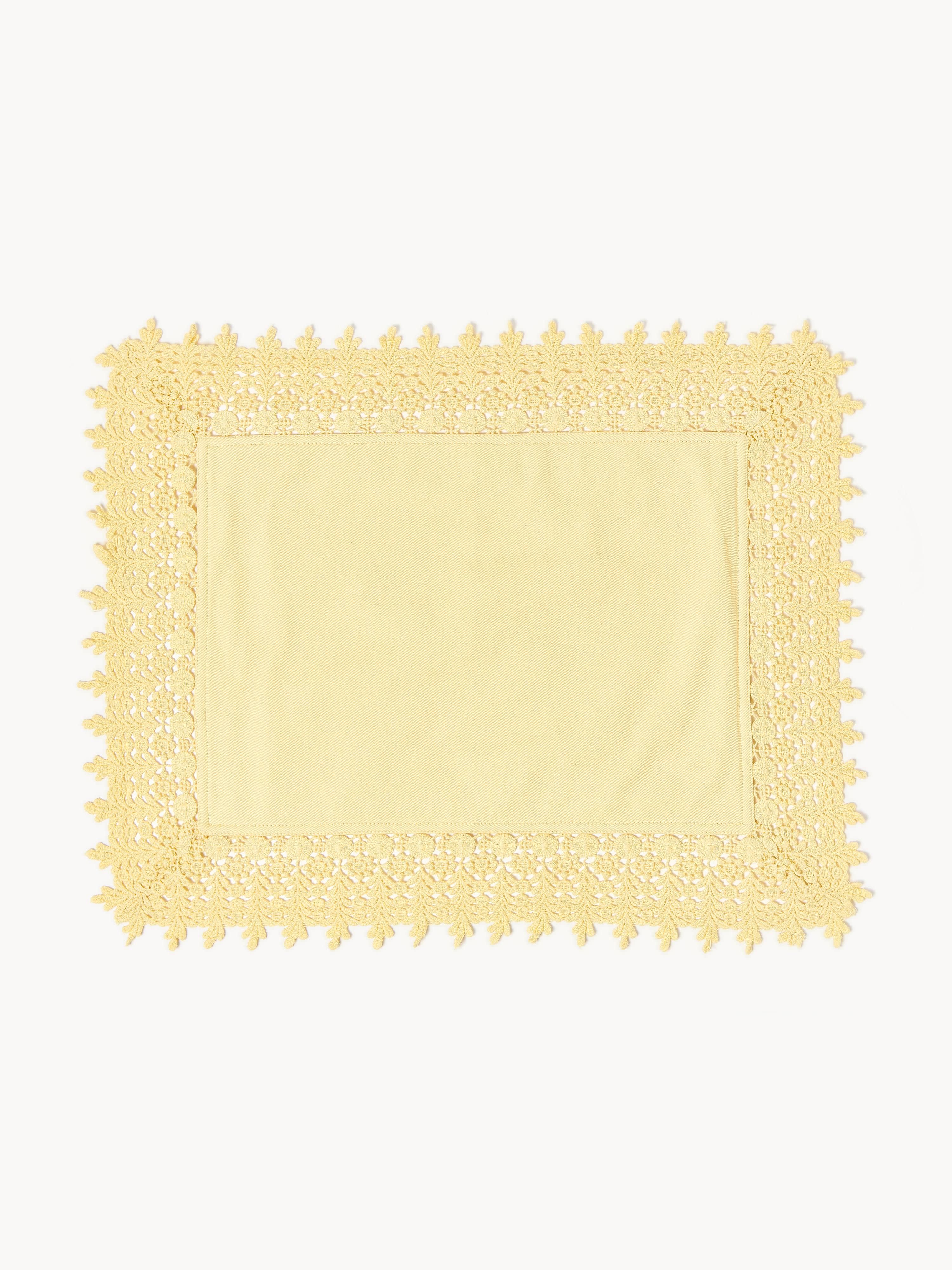 Placemats Flavia met kantrand, 2 stuks