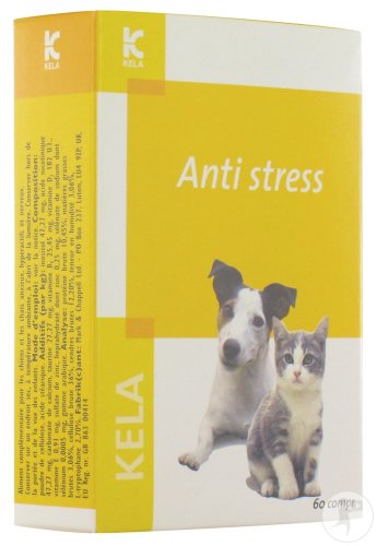 Kela Anti-Stress Complément Alimentaire Chiens Et Chats 60 Comprimés