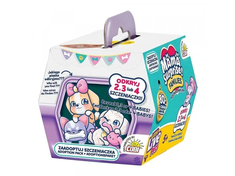 Little Live Pets figursæt - Mama Surprise Families - Adoptér en hvalp!
