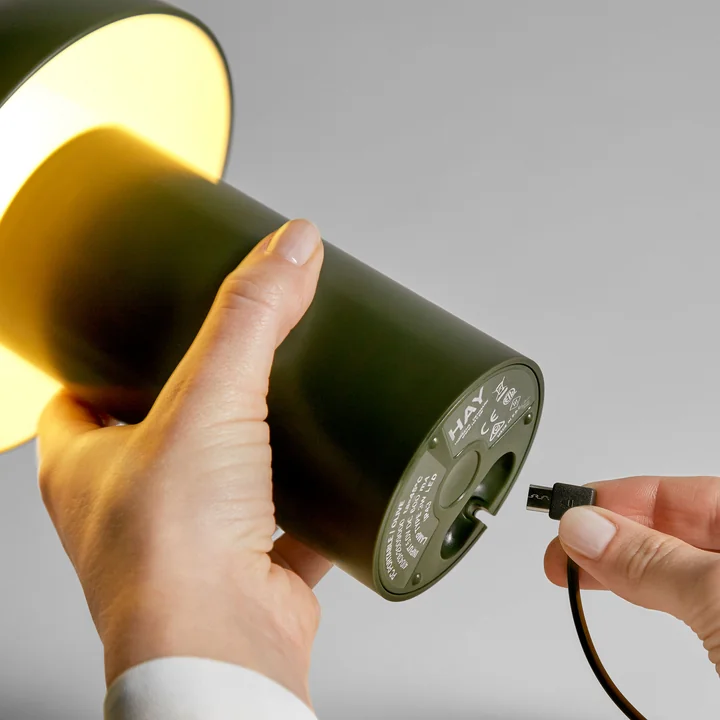 HAY - PC Portable LED Leuchte, cool grey