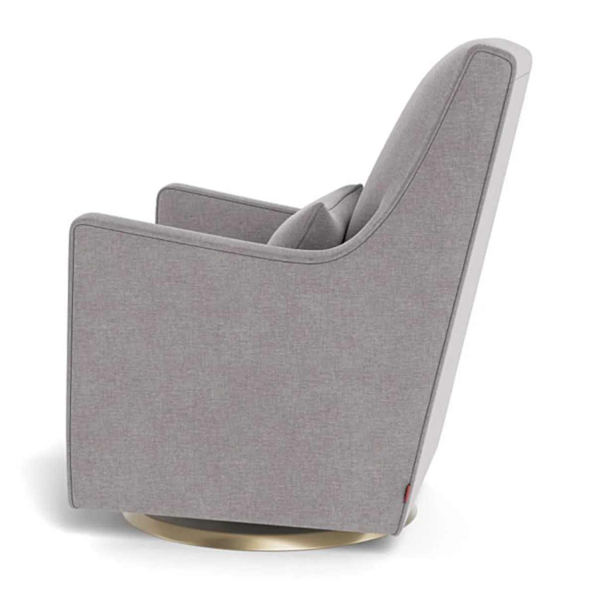 Monte Fauteuil Berçant et Pivotant Luca - Pebble Gris  Or