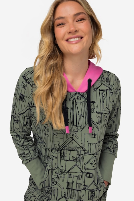 Sweatkleid, allover Print