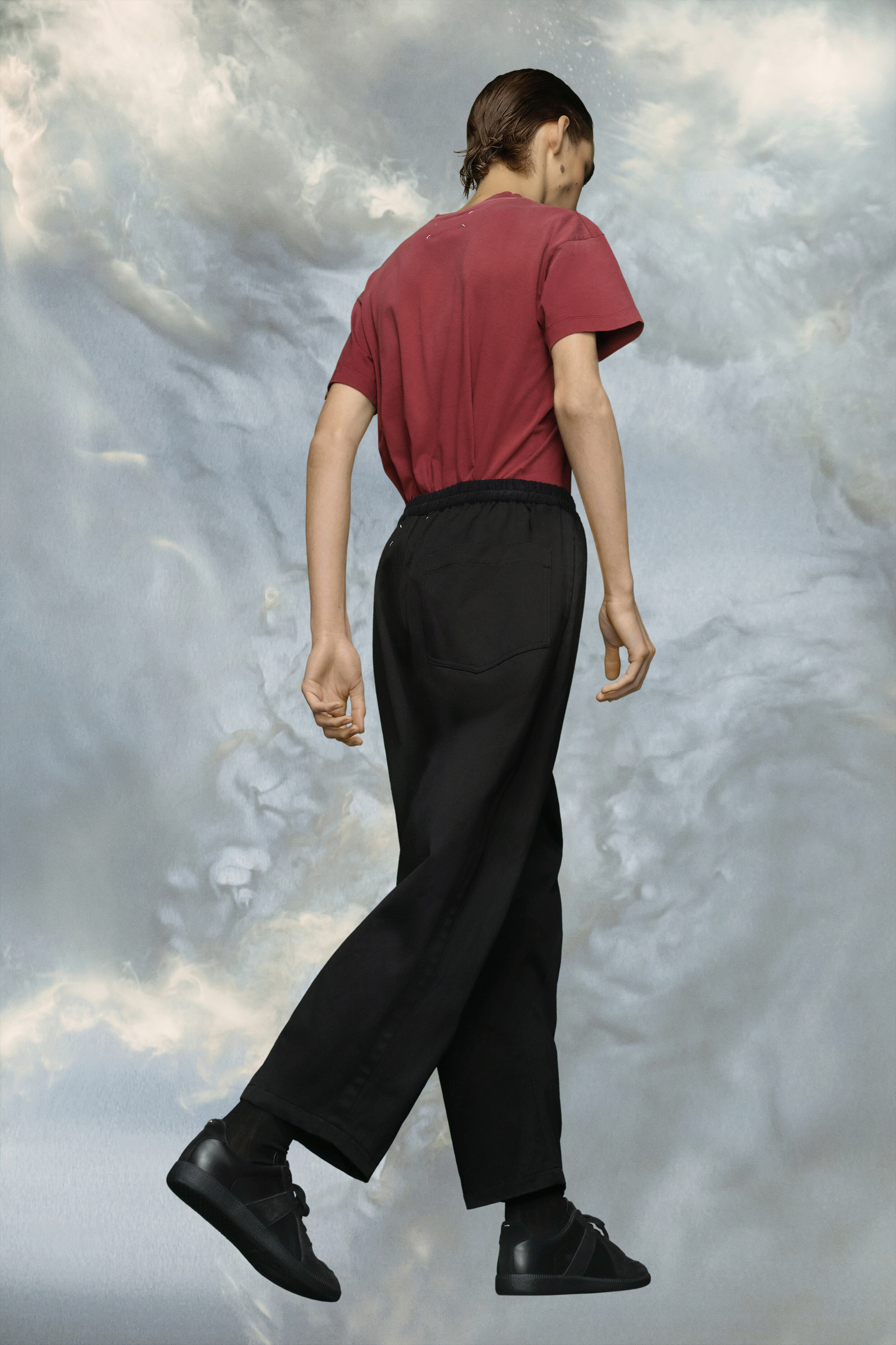 Pantalon en coton noir pour homme Noir