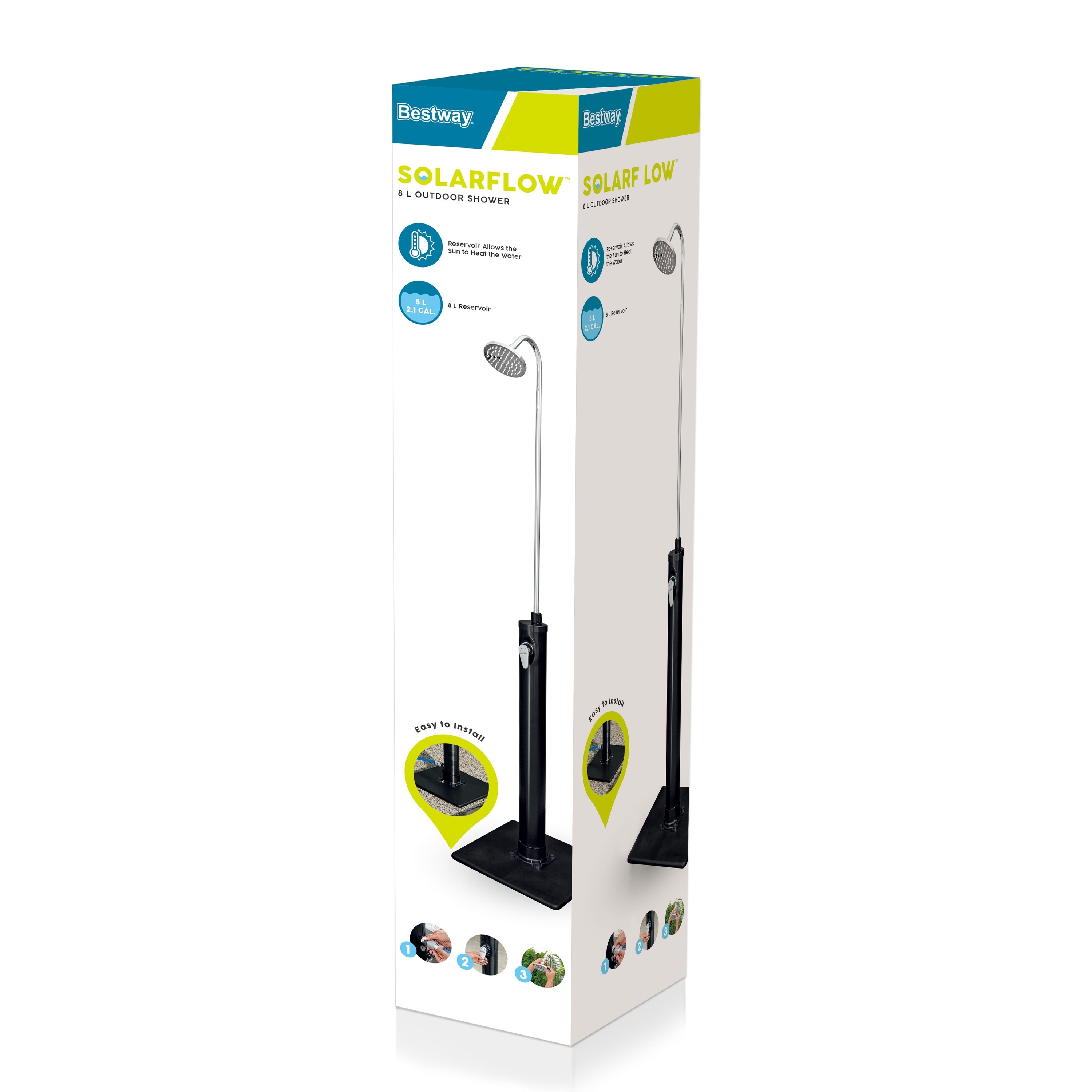 Gartendusche Flowclear Solarflow 8L
