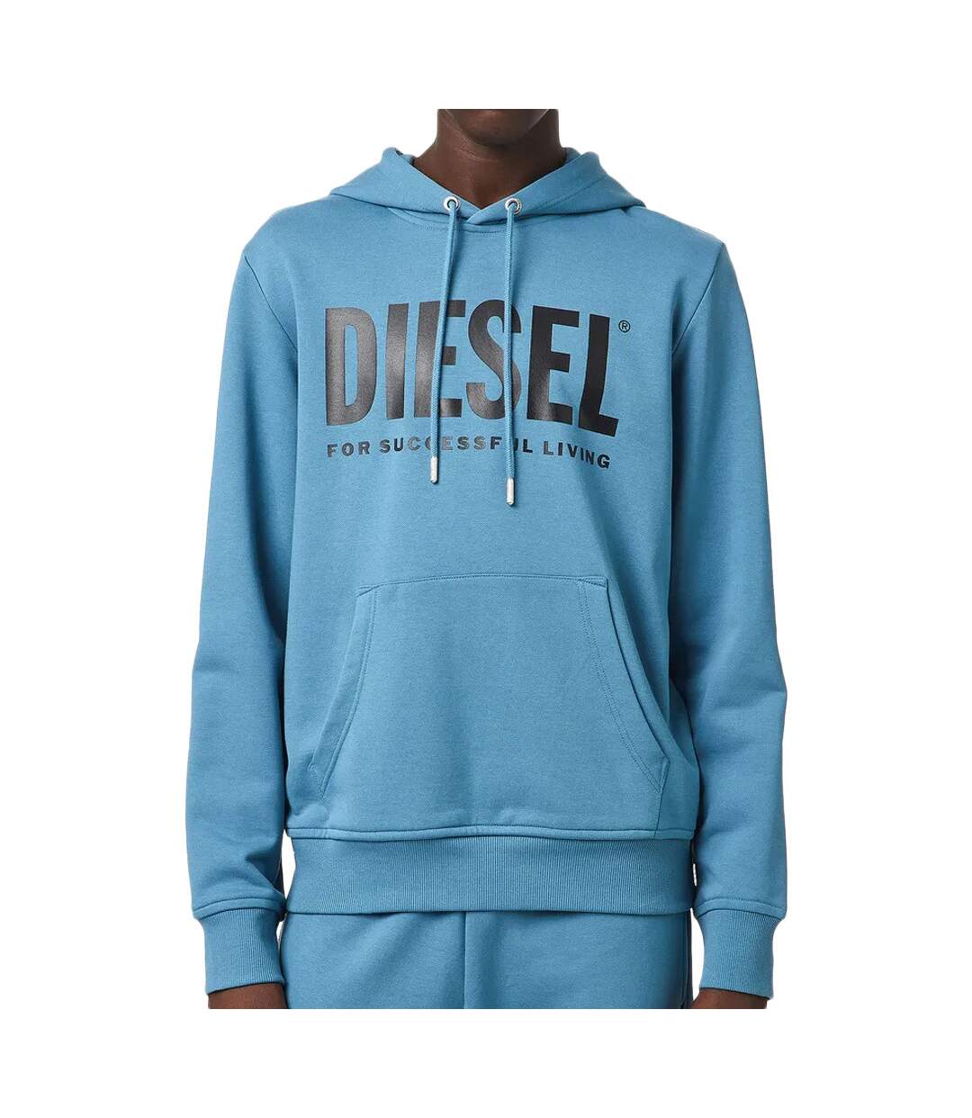 Sweat à Capuche Bleu Homme Diesel Girk