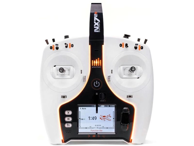 Spektrum Fernsteuerung NX7e , 14-Kanal DSMX (nur Sender) Professioneller 14-Kanal-Sender für Modellflugzeuge
