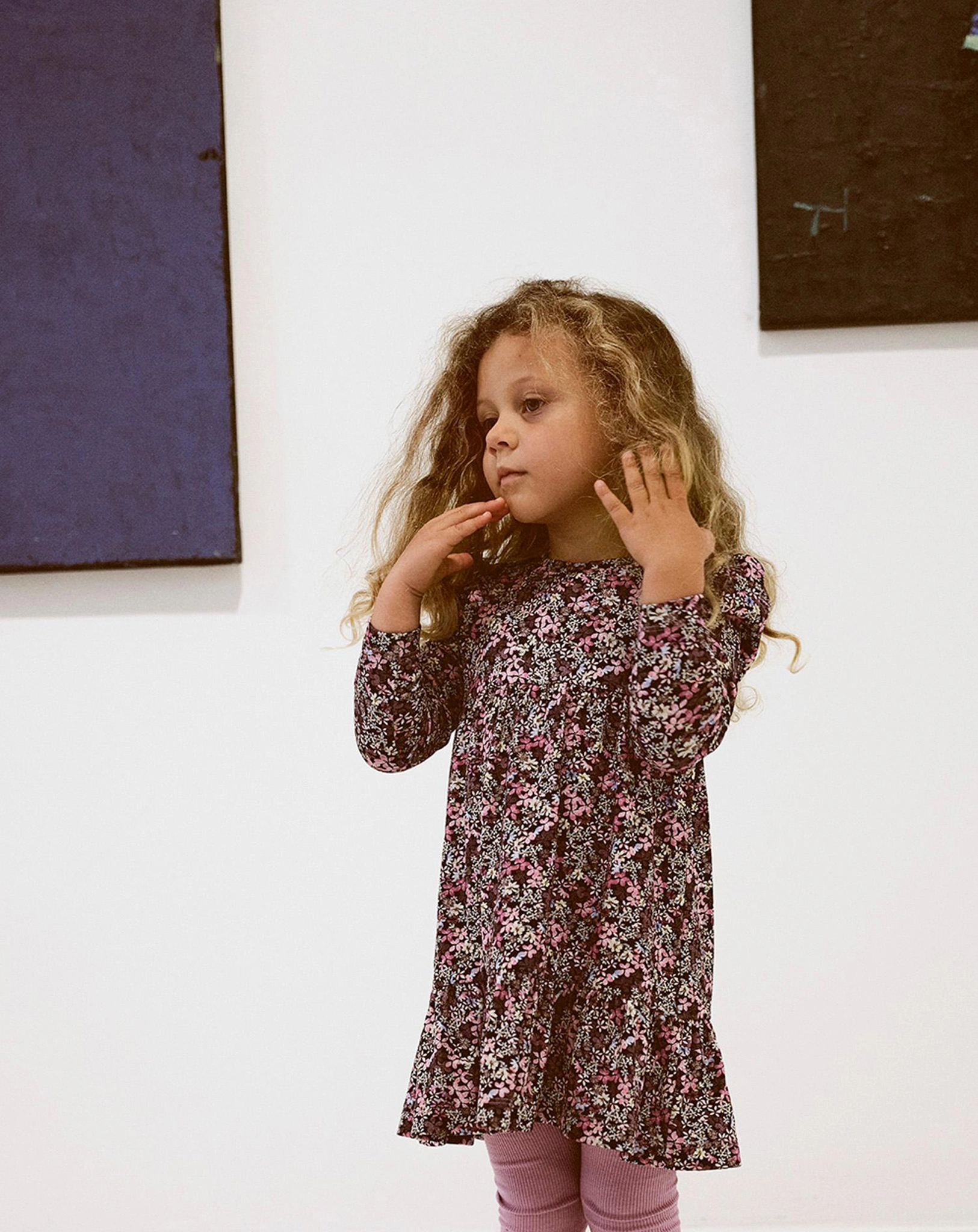 Langarmkleid NMFNINA in dark sapphire