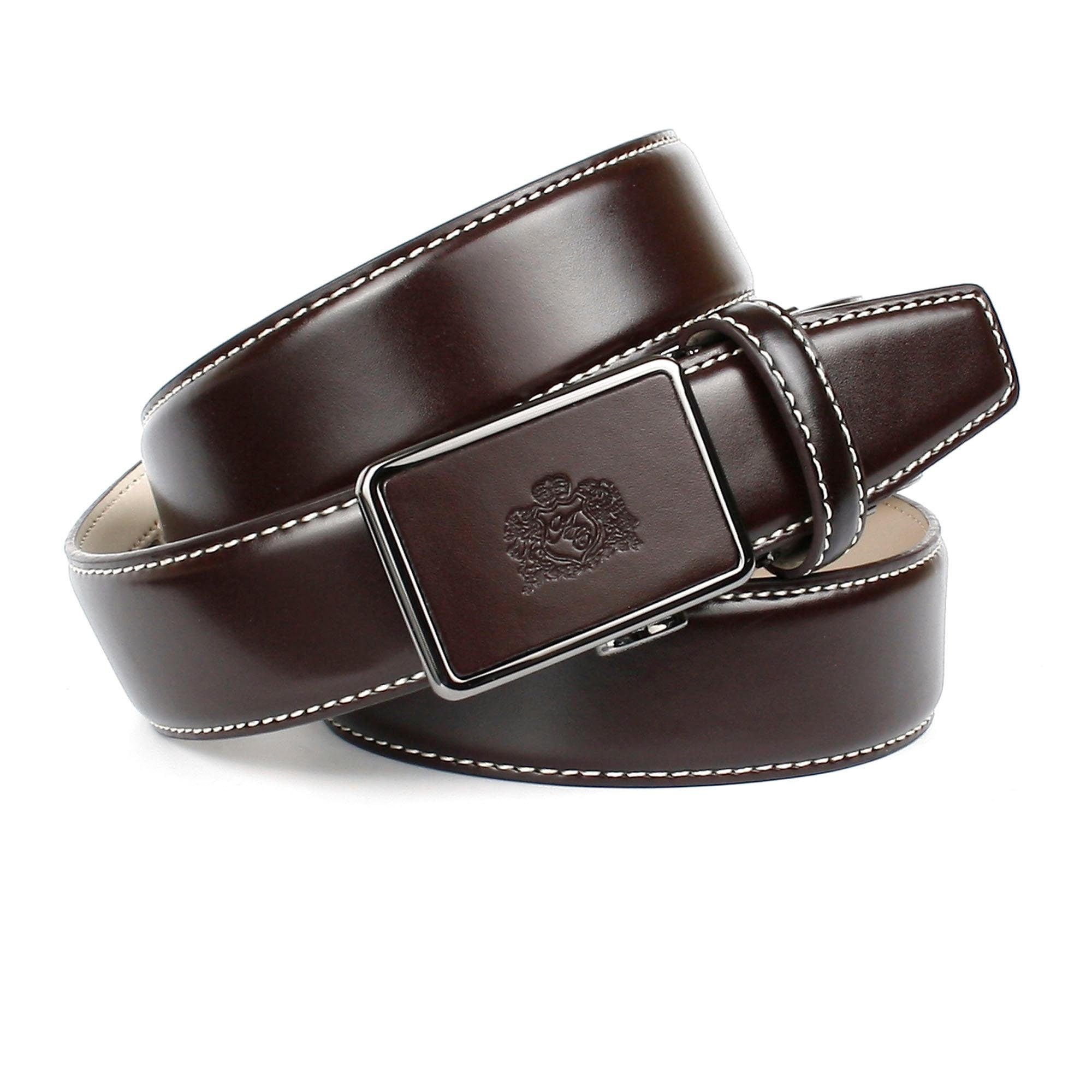 Anthoni Crown Ledergürtel mit Kontrast Stitching