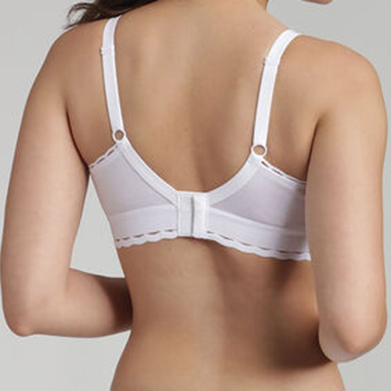 Playtex Soutien-gorge en Coton Bio sans armatures Coeur Croisé blanc