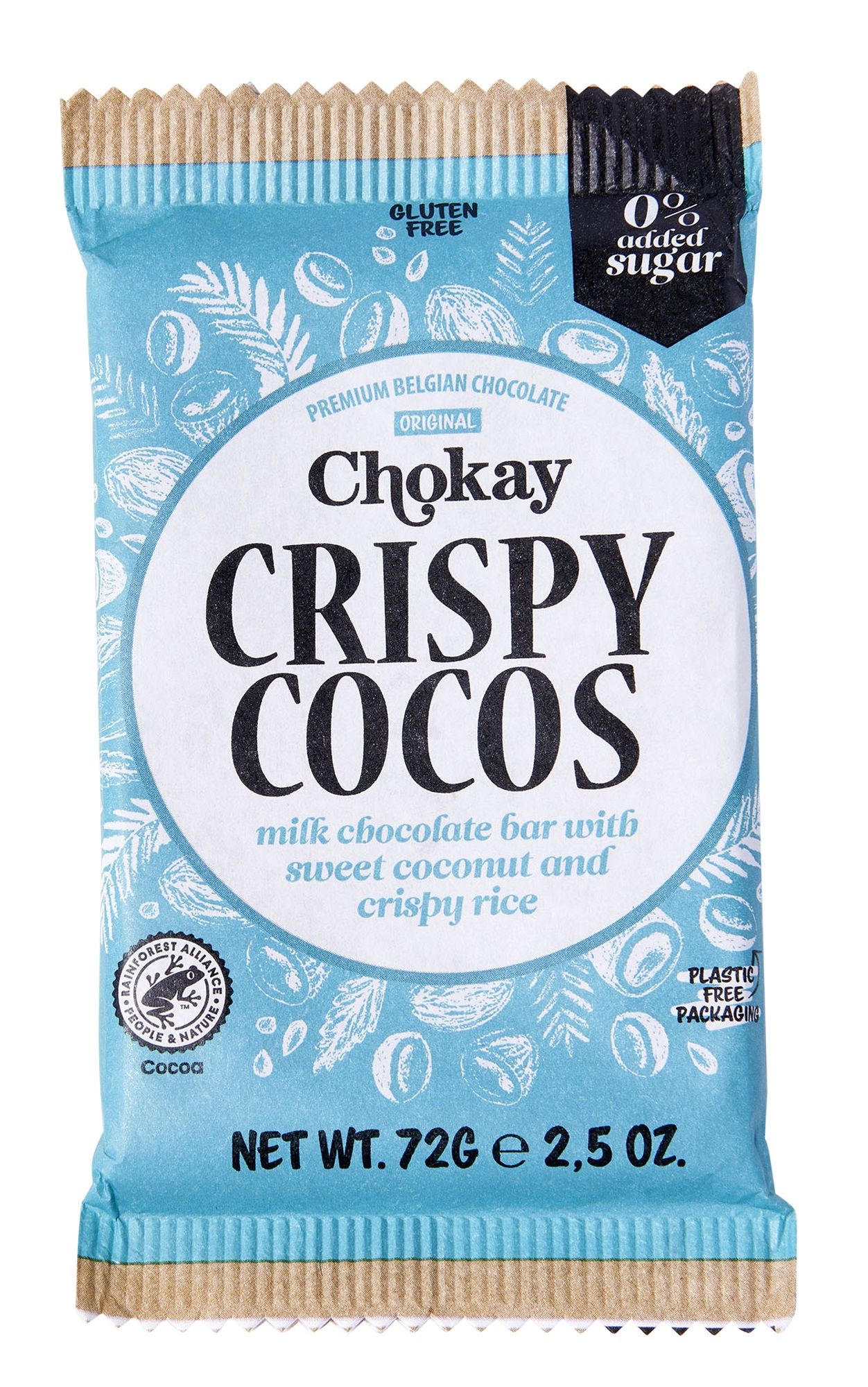 Chokay Plate Melkesjokolade Kokos og RisCrisp 70 g